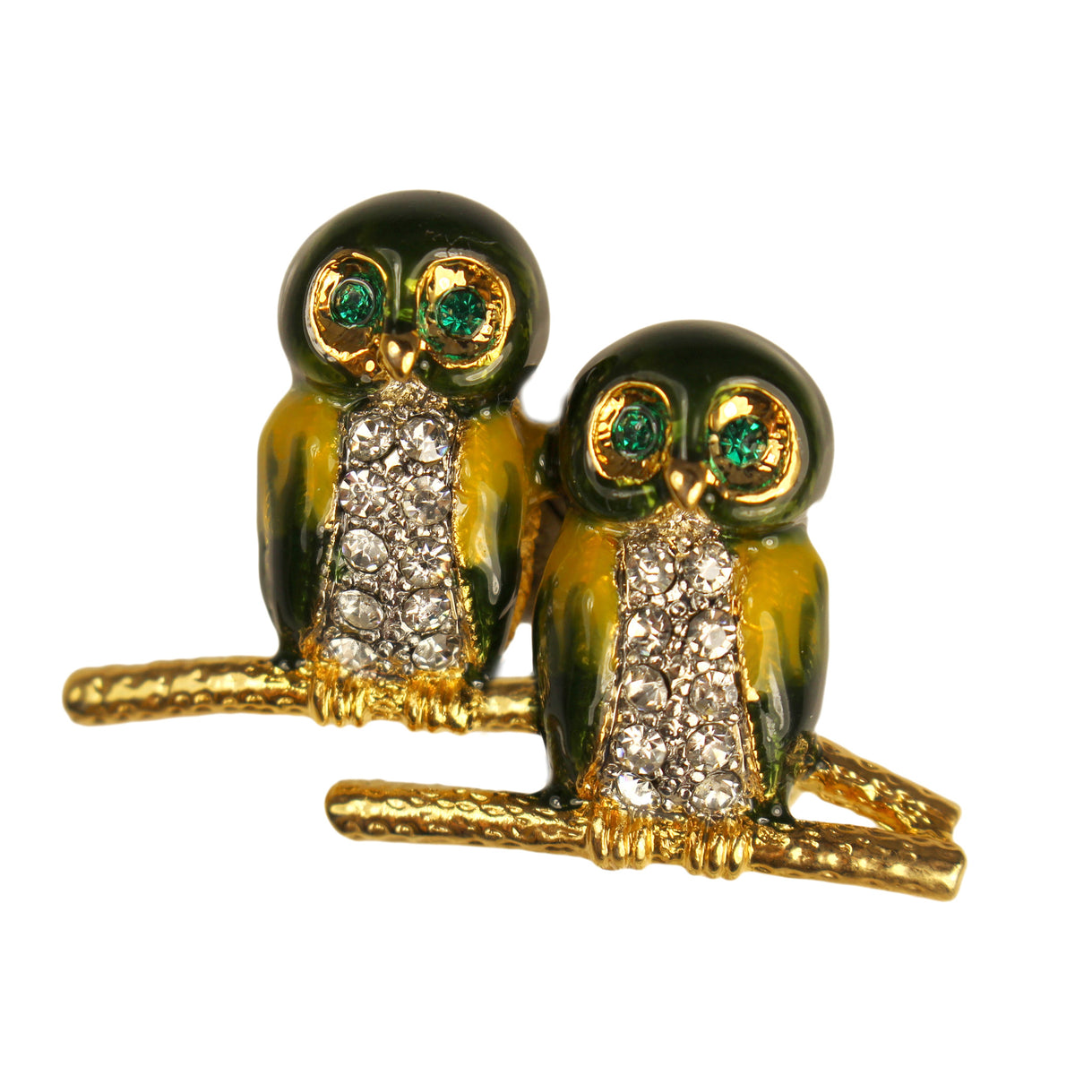Owl Duo Brooch C I R O
