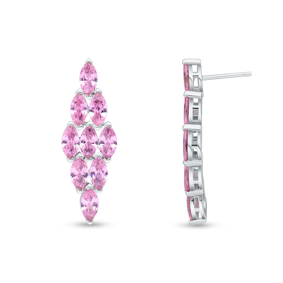 Demi Earrings (All-Pink)