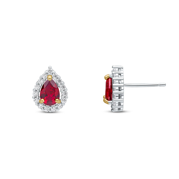 Francine Earrings (Ruby)