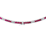 Katy Necklace (Ruby/White)