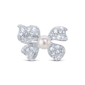 Pearl Bow Brooch