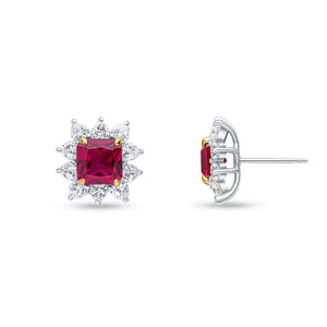 Sabine Earrings (Ruby)