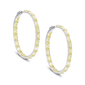 Savoy Hoop Earrings (Canary)