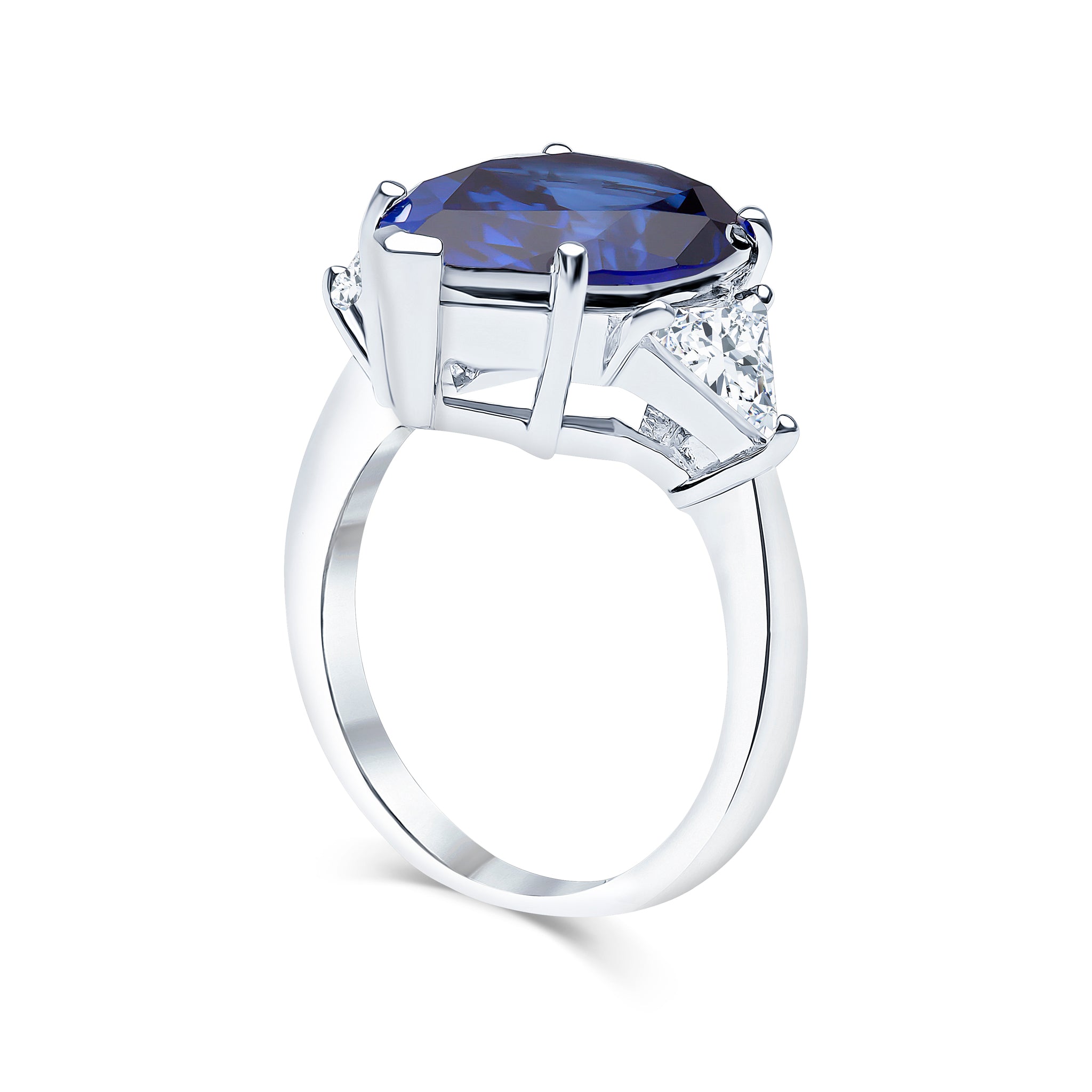 CZ Ring- The Monica (Customizable Marquise, 2 Tapered Baguettes) – Cubic  Zirconia CZ